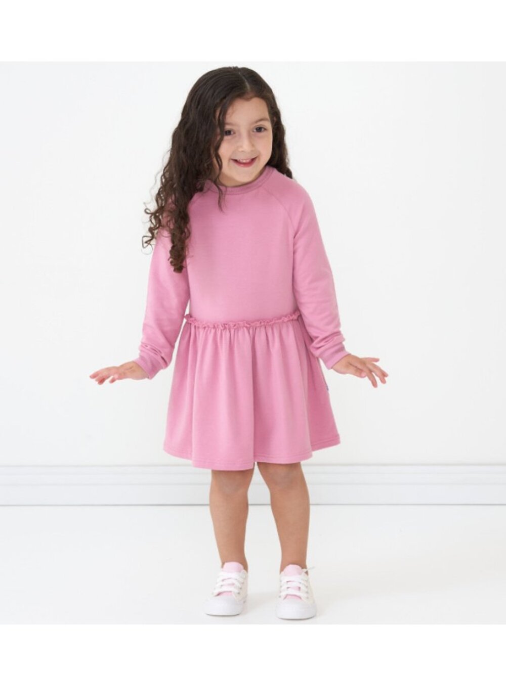 NWT Little Sleepies Garden Rose w/ Lurex Long Sleeve Drop Waist Dress 2T